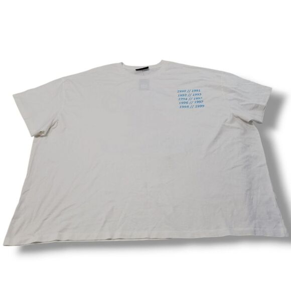 New No Boundaries T-Shirt Size 5XL Big And Tall Rose 1990 Throwback Graphic Tee - Picture 1 of 7